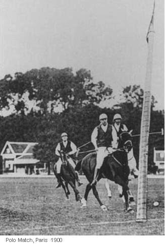 Partida de polo nas Olimpíadas de Paris, em 1900 (arquivo/Federação Internacional de Polo)