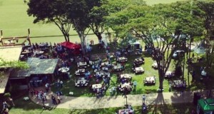 Imagem aérea de evento realizado no Franca Polo Clube (crédito - Instagram/FPC)