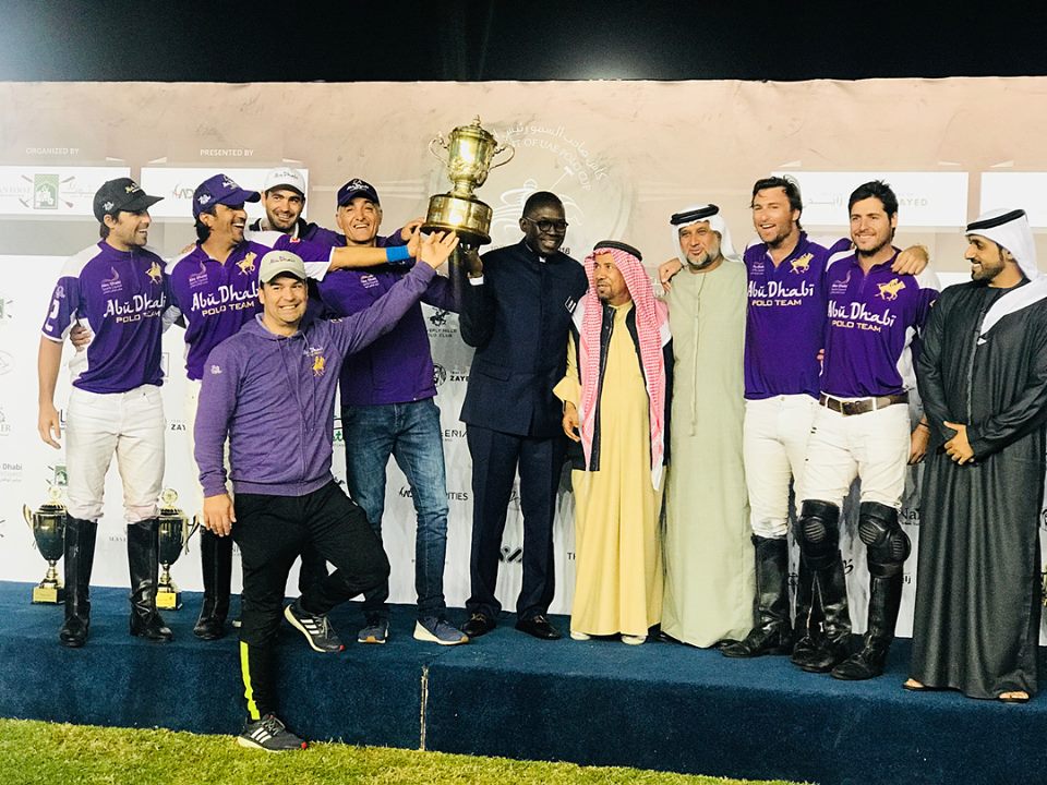 Abu Dhabi campeã da HH President of UAE Polo Cup de 2018 (crédito - Instagram/ghantootpolo)