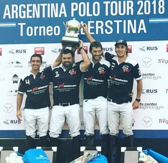 Equipe Power Infrastructure, campeã do torneio (crédito - Argentina Polo Tour/instagram)