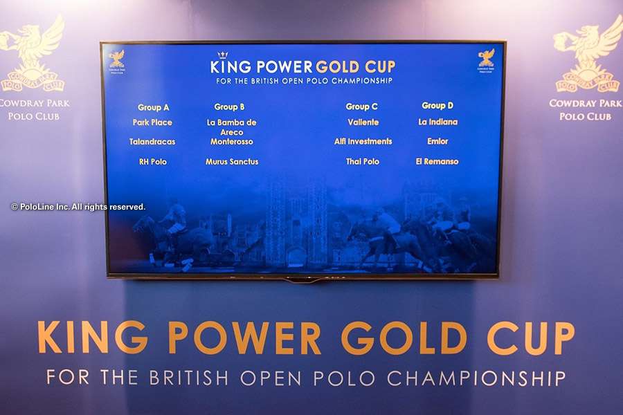 Imagem do sorteio da King Power Gold Cup de 2018 (crédito - pololine.com)