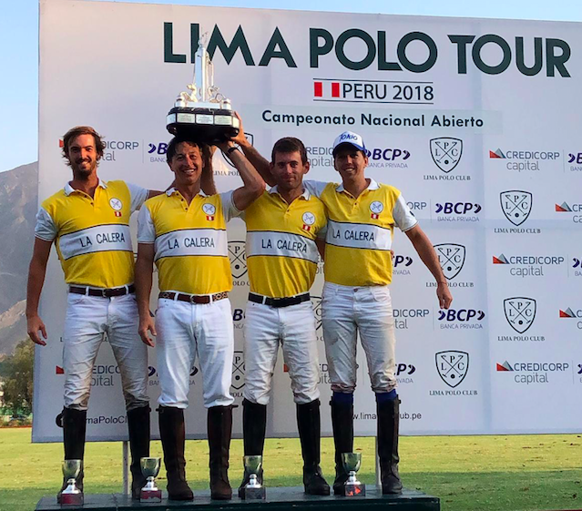 Equipe La Calera, campeã do Aberto do Peru de 2018 (Crédito - arquivo pessoal)