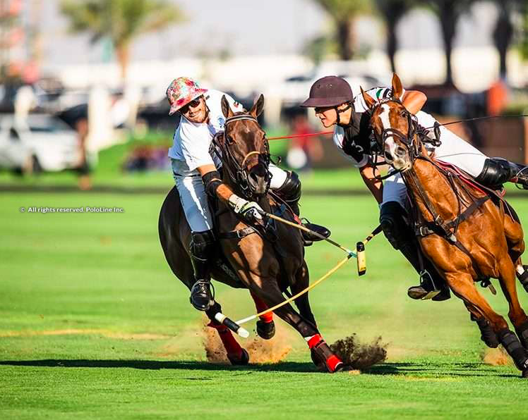 Imagem da semifinal entre Habtoor Polo e UAE Polo (crédito - Dubai Gold Series / pololine.com)