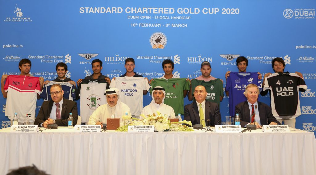 Evento reuniu atletas e organizadores no Al Habtoor Polo Resort & Club (crédito - Dubai Gold Series)
