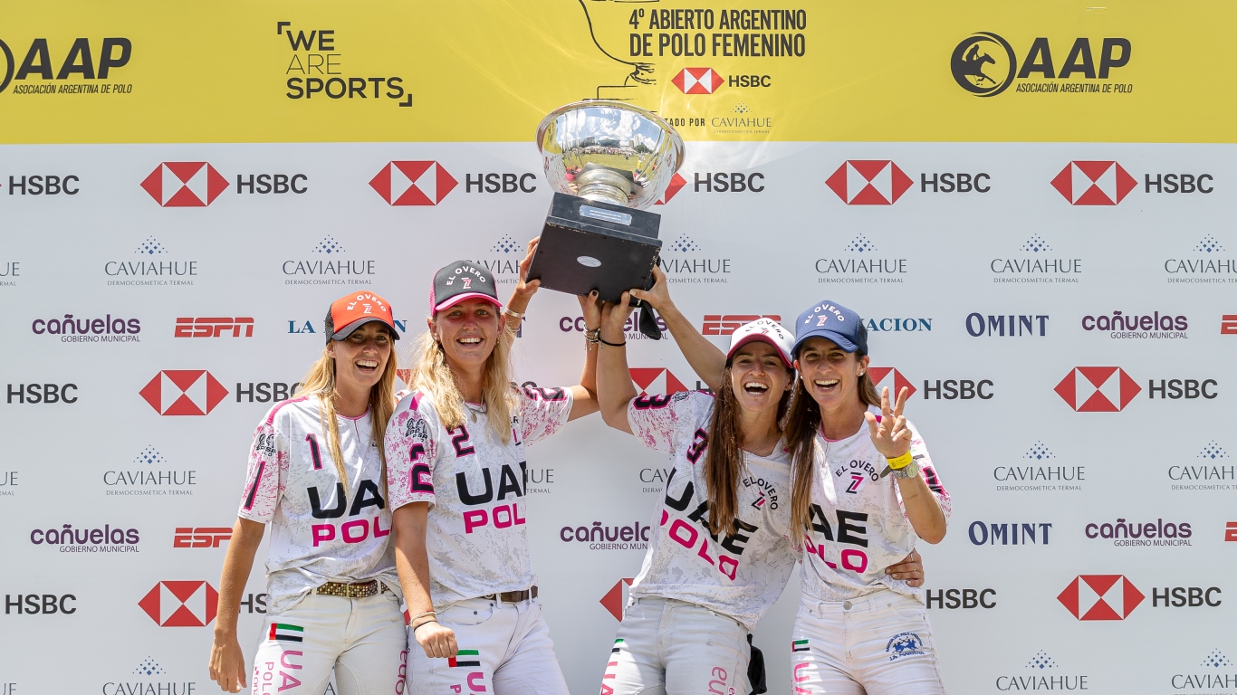 El Overo Z7 UAE campeã do 4º Aberto Argentino de Polo Feminino (crédito - Matias Callejo / AAP)
