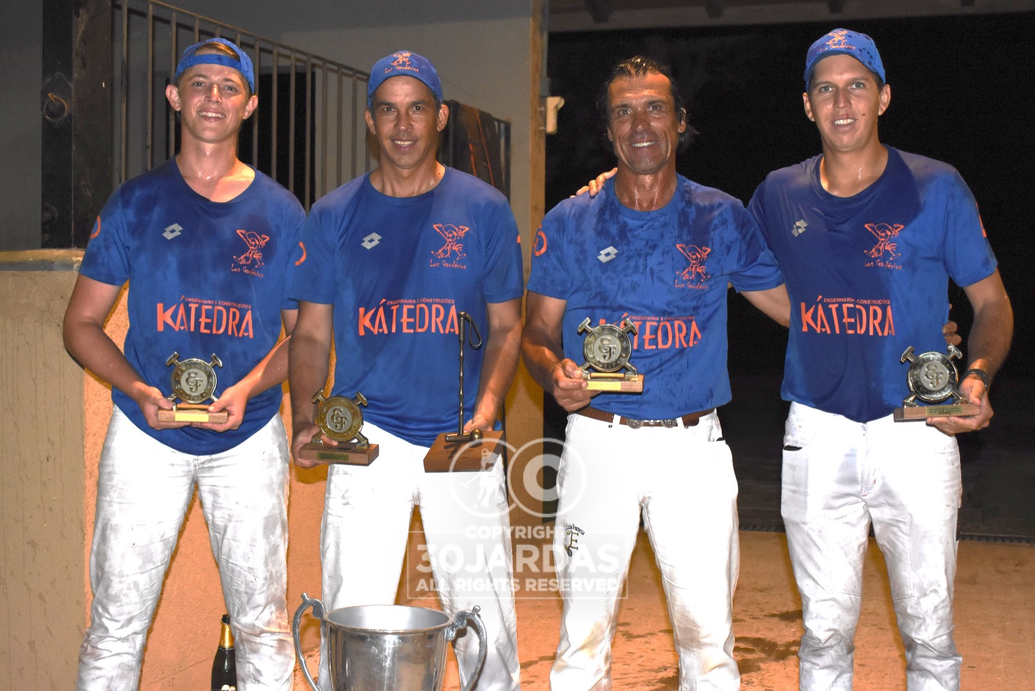 Equipe Los Gaudérios, campeã do 6º Torneio de Verão Estância Felicidade (crédito - Beto Ribeiro / 30Jardas)
