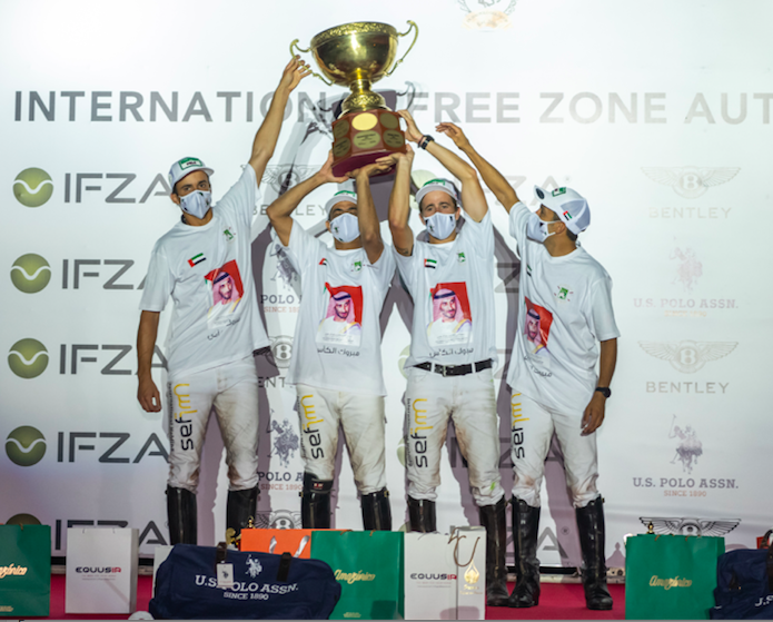 Ghantoot campeã da IFZA Gold Cup de 2021 (crédito - Dubai Polo Gold Series)