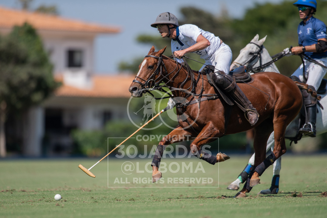 Aluísio Villela no jogo entre Hípica Polo e Maragata Polo, válido pela primeira rodada da Copa Giorgio Moroni (crédito - Marilia Lobo/30Jardas)